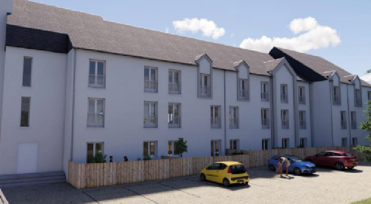 Le Saint-Bach – résidence réhabilitée, façade principale